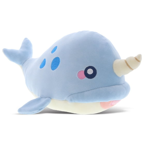 Dollibu Blue Narwhal Baby Soft Plush Toy for Little Girls & Boys - 11.75 inch