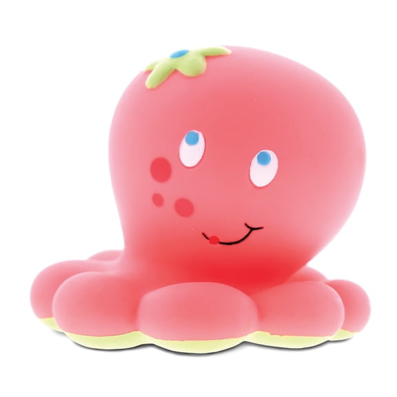Dollibu Dollibu Octopus Rubber Bath Toy Squirter Pink Bath Buddy Fun Floater Animal Collection 2.75 Inch Affordable Gift for Babies Safe For All NO Age Restrictions Bath Time / Pool Toy Water Party Gi