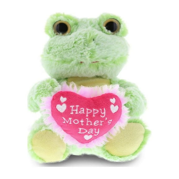 Dollibu Happy Mother's Day Bear Gift, I Love You Mom Rose Color Heart Message Sentiment For Best Mother New Mommy Mama Grandma - Cute Soft Adorable Stuffed Animal Plush Teddy, Show Your Love for Mom
