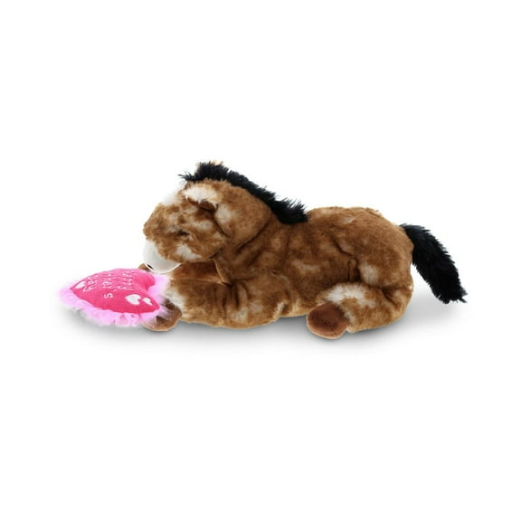 Dollibu Happy Mother's Day Stuffed Animal, Mom Heart Message Gift Teddy - Horse