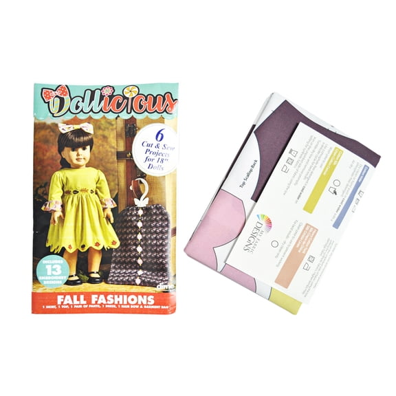 Dollicious Fall Fashions Sewing Designs for 18 inch Dolls