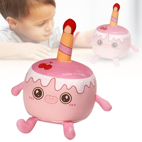 Dolls & Accessories Soft Cake Shaped Toy for Kids Birthday Adorable Dessert Style Plushie Ideal Party Decoration Platform Friendly Toy