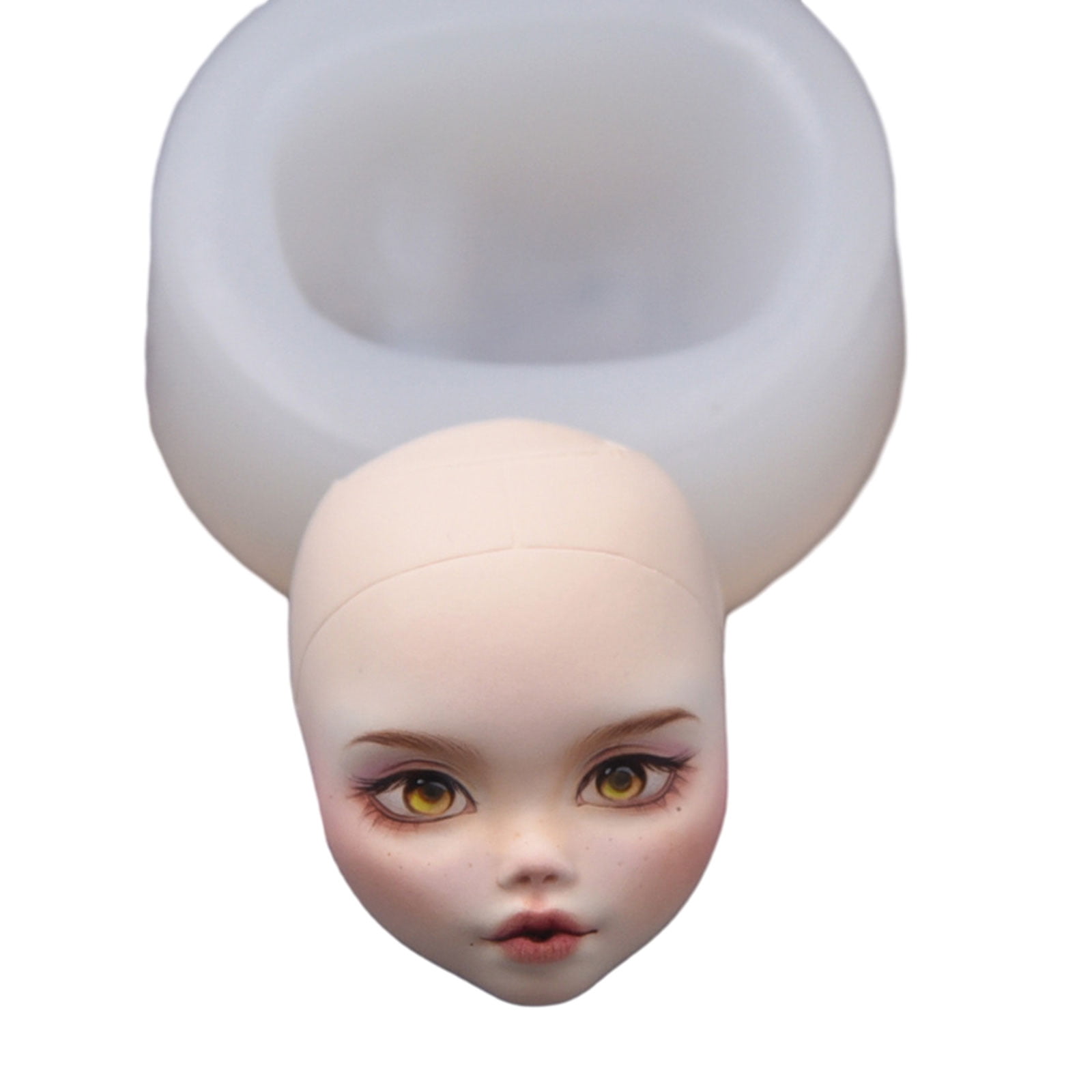 Dolls Face Clay Non Easy to Demold Epoxy Resin Silicone Molds for Dolls ...