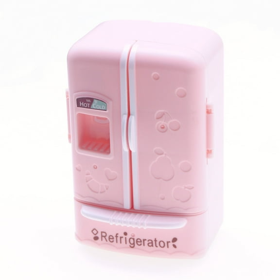 MERRYHAPY Mini Fridge Toy for Dollhouse Kitchen Play, ABS Refrigerator Prop for Girls Decor