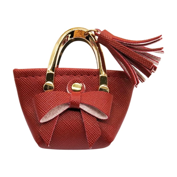 Dolls Handbag for 12 Inch Figures with Bowknot Accessories Miniature Colorful Handbag for 1/6 Scale Dolls