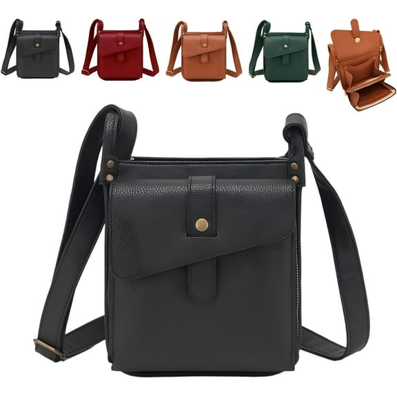 Dollver Crossbody Purse，Dollver Unique Design Crossbody Leather Bag，Dollver Crossbody Wallet for Women