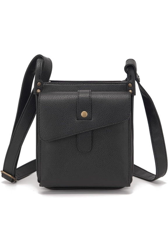 Dollver Crossbody Purse Multi-Pocket Shoulder Bag with Adjustable Strap Purses Handbag with Built in Wallet