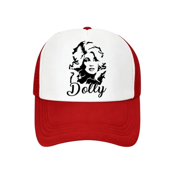 Dolly Adjustable Baseball Hat Trucker Hats,Trucker Hat Baseball Cap for Women Snapback Adjustable Hat Humor Gift Men One Size