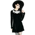 thumbnail image 1 of Dolly Black Gothic Cosplay Women's Dress with Lace Collar (XXS), 1 of 2