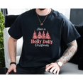 thumbnail image 1 of Dolly Cheer Retro Holiday Holly Dolly Festive Vibes Unisex T-Shirt, up to size 3XL., 1 of 2