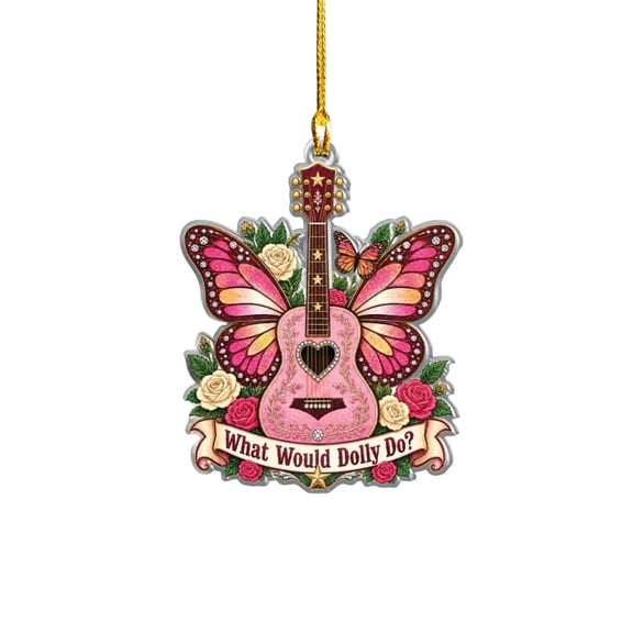 Dolly Christmas Tree Ornament Memorial Country Music Queen Parton Decor Holly Dolly Ornaments Christmas Tree Hanging Decor Memorial Parton Country Music Theme