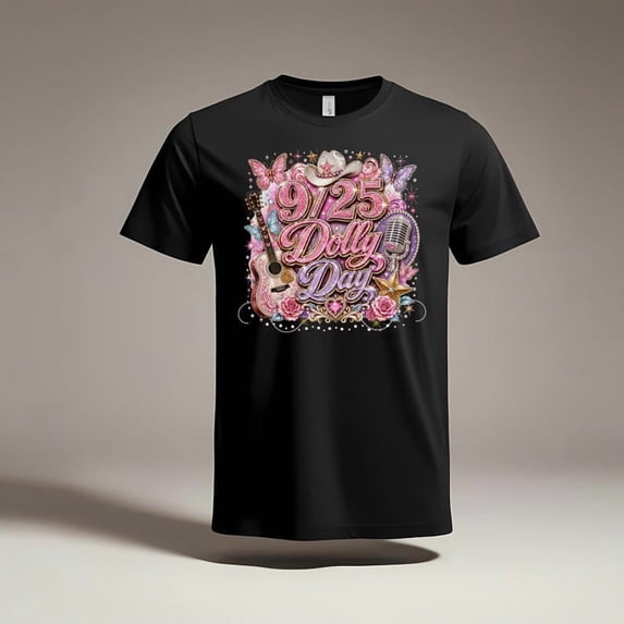 Dolly Day 9/25 Country Music Celebration Graphic T-Shirt - Walmart.com