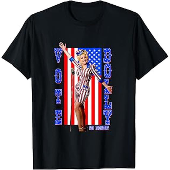 Dolly For President Political Country Music T-Shirt