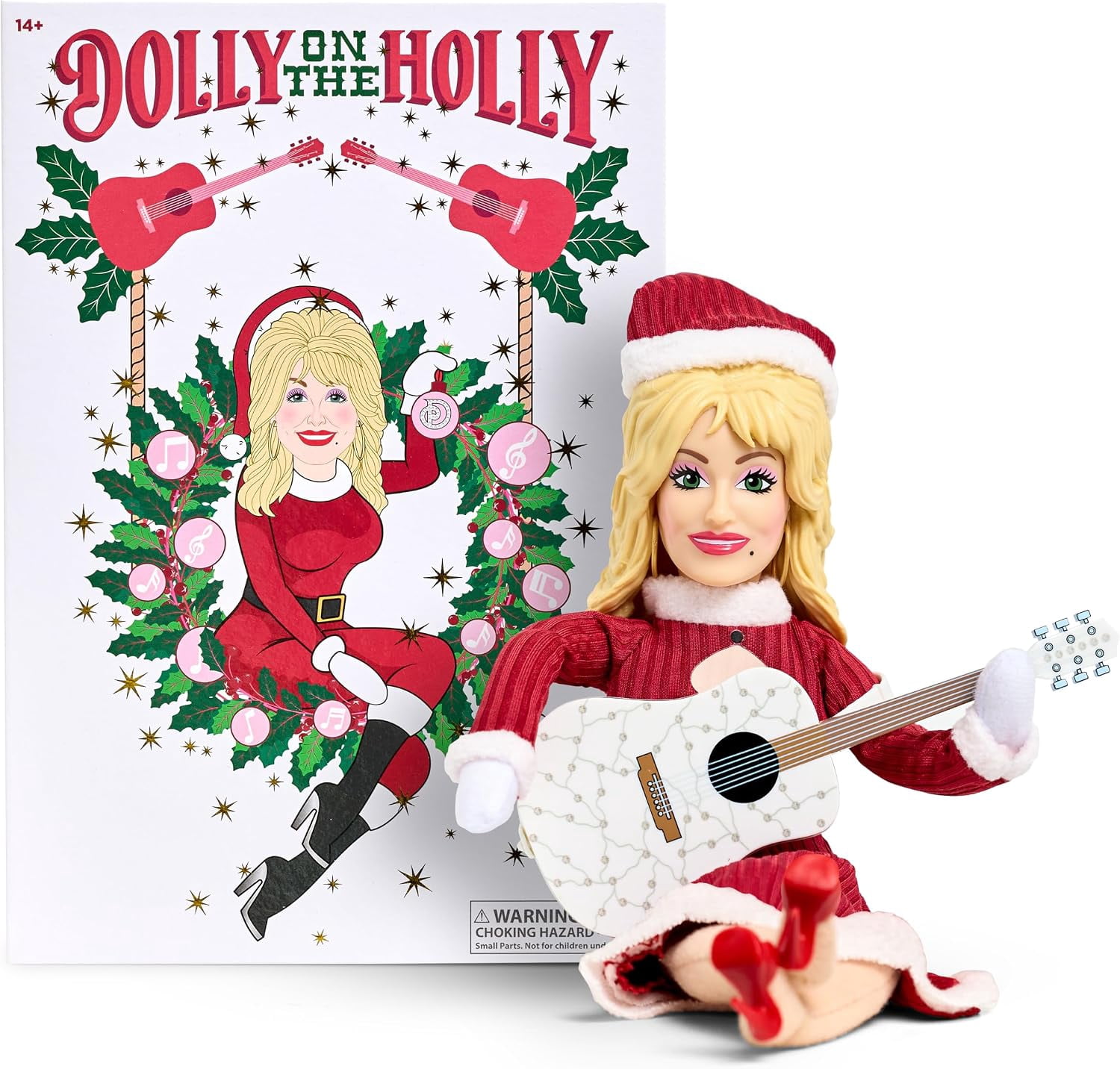 Santa Elf Project Dolly on the Holly Plush Doll, Holiday Dolly Mantel Doll, Plush Elf ...