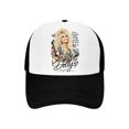 thumbnail image 1 of Dolly In Loving Memory Trucker Hat, 1946‑2026 Portrait Quote Graphic Adjustable Baseball Cap for Country Music Fans One Size, 1 of 4
