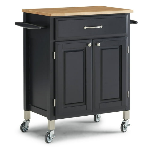 Dolly Madison Black Kitchen Cart