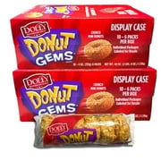 Dolly Madison Crunch Donut Gems Mini Donuts Donettes Bulk Value Pack | 20 Packs (120 Donuts)