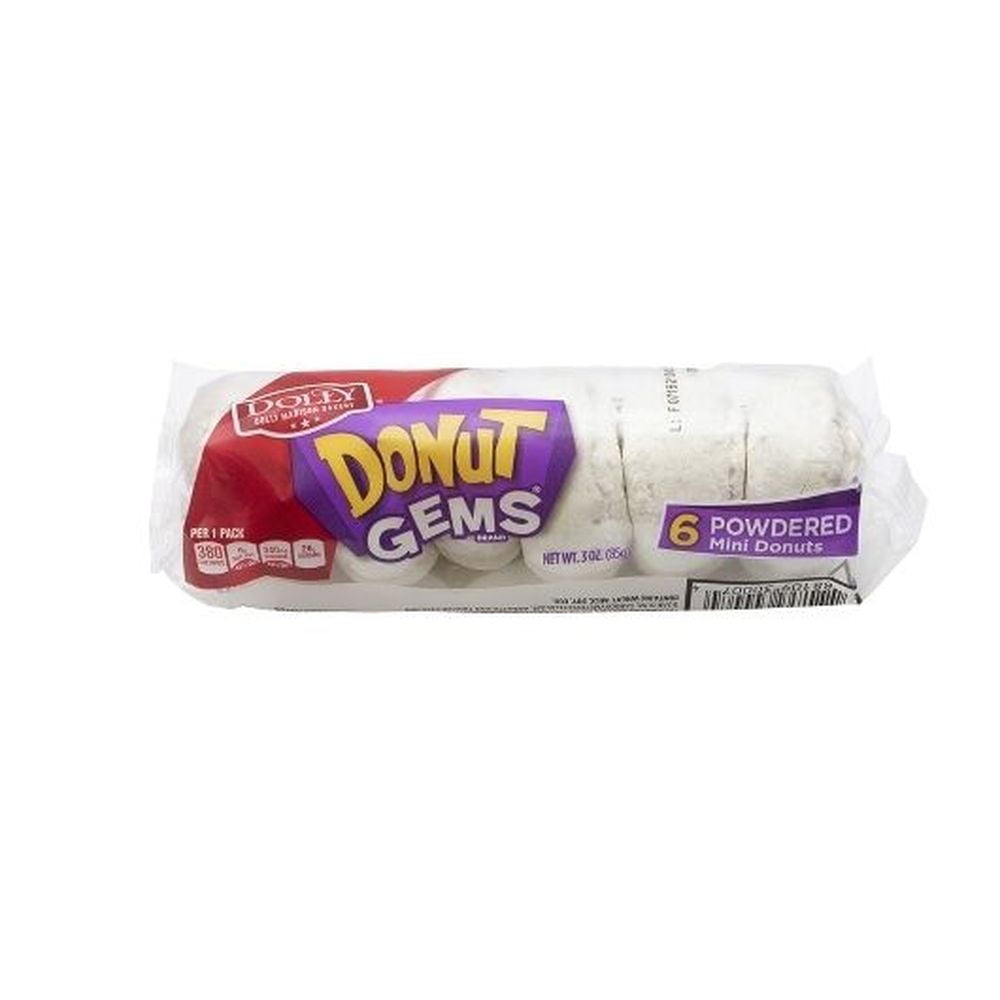 Dolly Madison Single Serve Powdered Mini Sugar Donut Gems, 3 Ounce 60 per case
