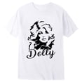 thumbnail image 1 of Dolly Memorial T-Shirt, Parton Country Music Tee Short Sleeve Graphic Tee With Round Neck Cute Casual Tops Kids Girls Everyday Play And Comfortable, 1 of 5