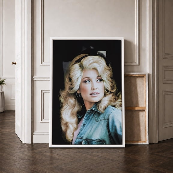 Dolly Music Legend Tribute Poster Print (Unframed), Famous Iconic Country Music Singer Poster, Retro Vintage Photography Canvas
