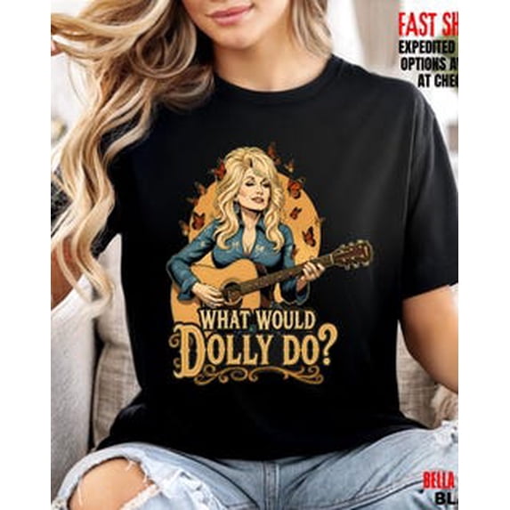 Dolly Oversized Pink Country Music Graphic T-Shirt
