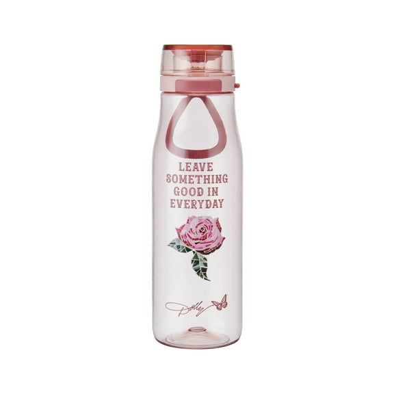 Dolly Parton 24 oz Tritan Water Bottle Rose, Pink