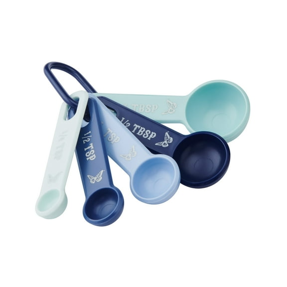 Dolly Parton 5-Piece Nesting Measuring Spoons, Blue