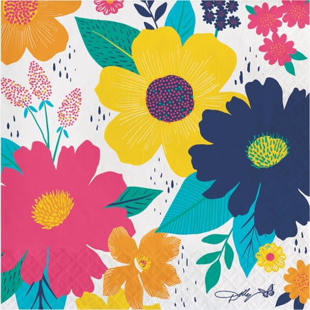 Dolly Parton Blossoming Beauty Napkins, 48 ct