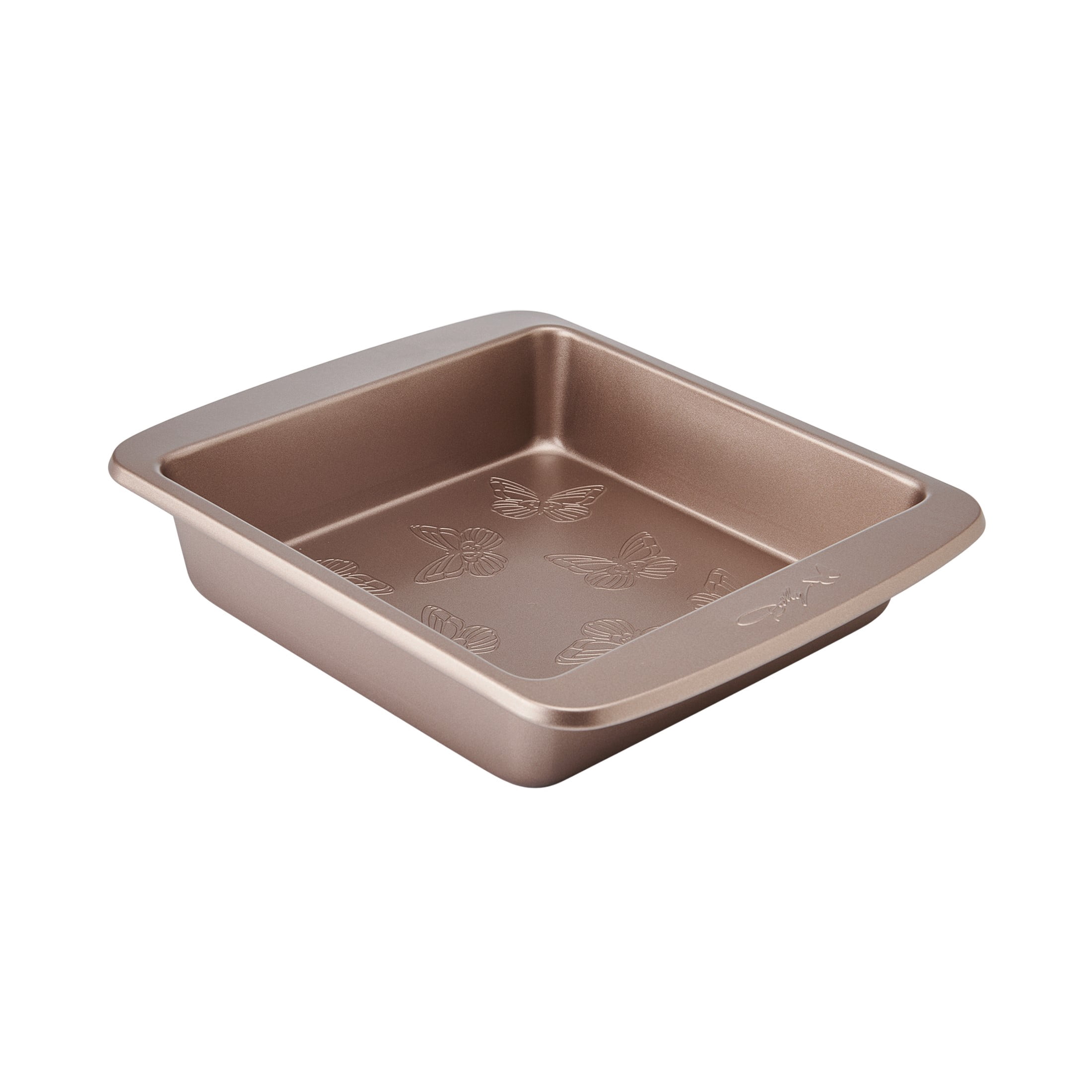 Dolly Parton Butterfly Stamp 9" Carbon Steel Square Non-Stick Cake Pan