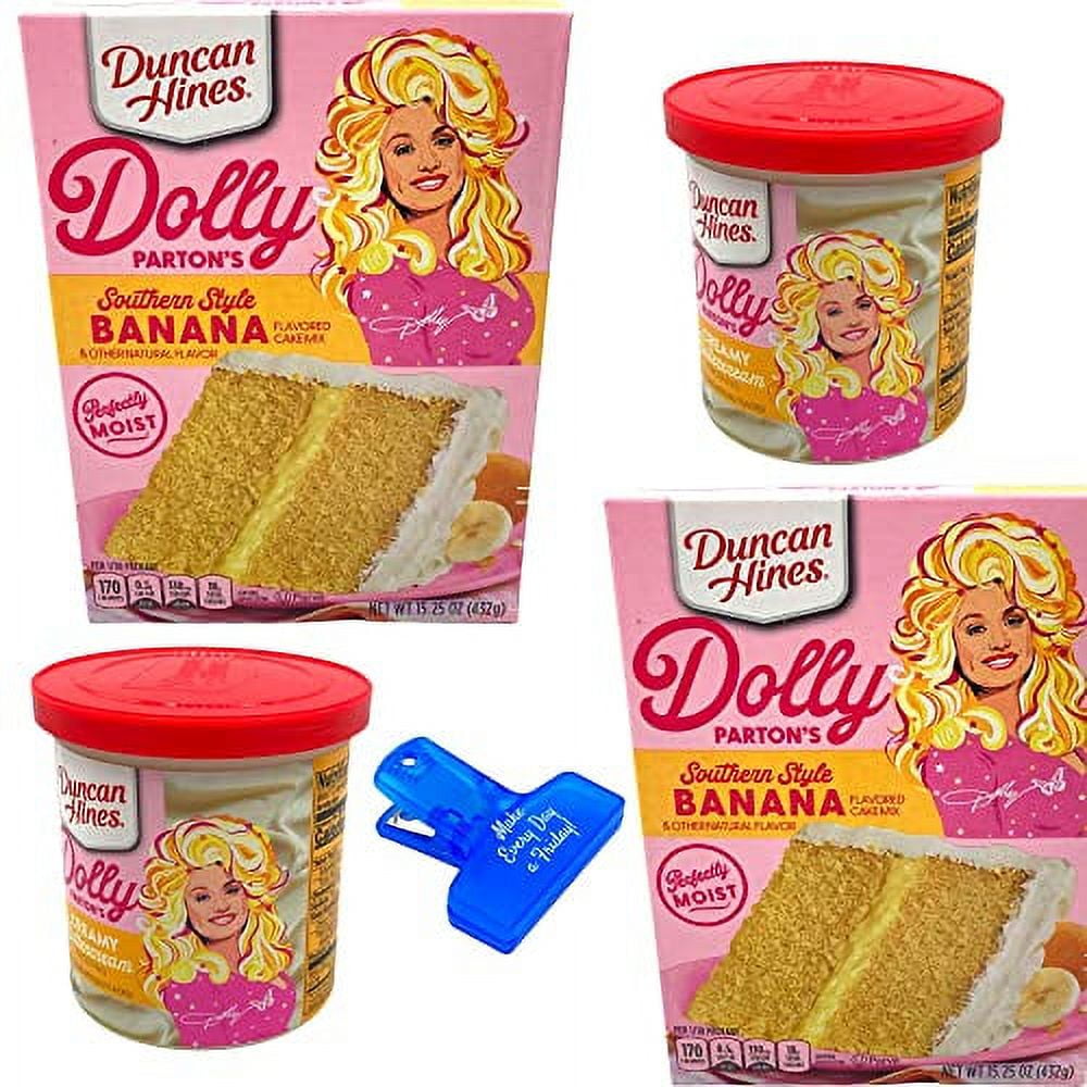Dolly Parton Cake Mix With Buttercream Frosting Features (2) Boxes Of