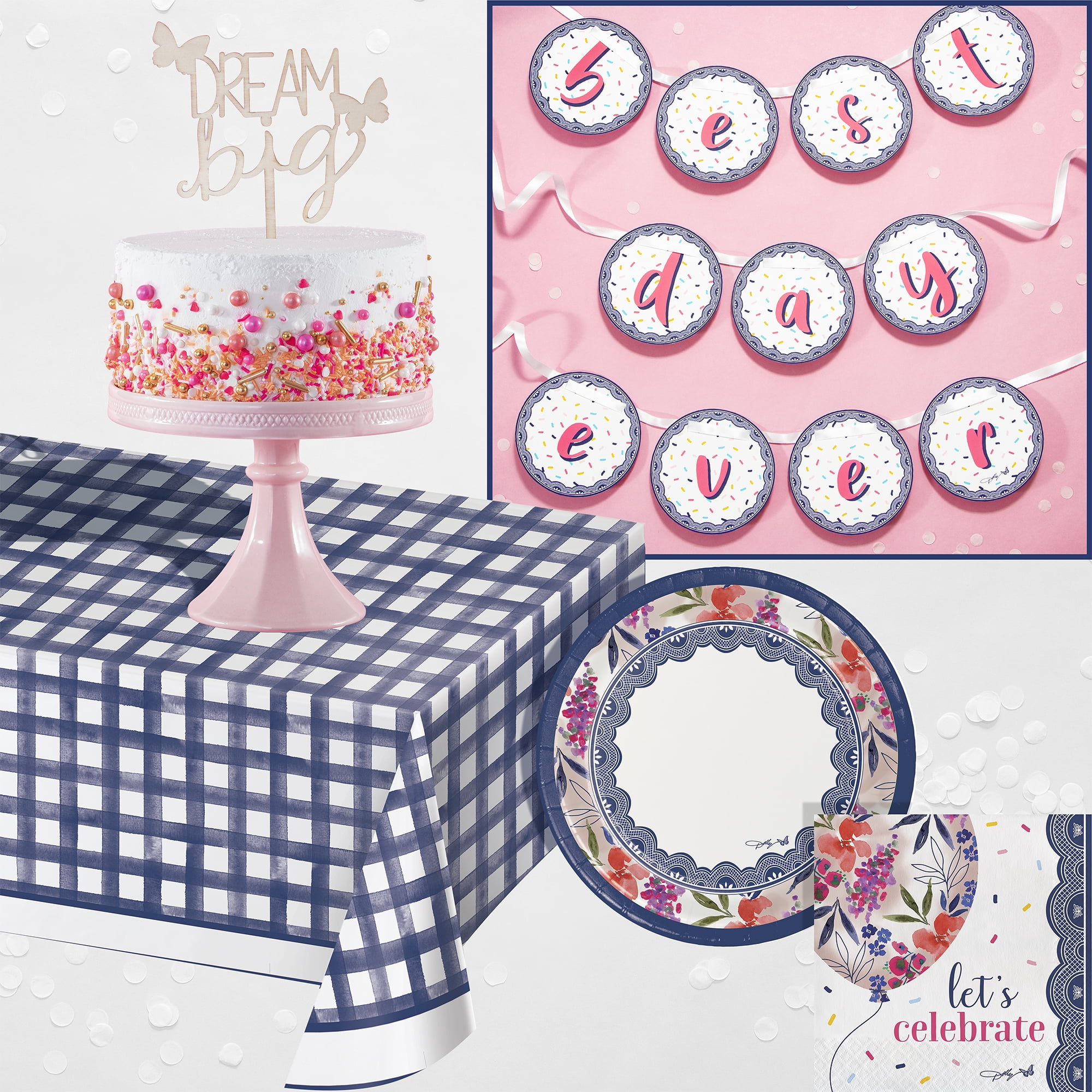 Dolly Parton Celebrate Floral Deluxe Tableware and Decorations Kit