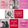 thumbnail image 1 of Dolly Parton Double Sided Multi-Color Coasters, 8 Count, 1 of 14