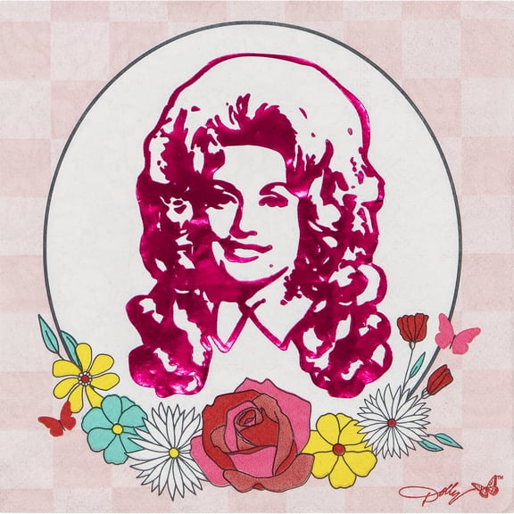 Dolly Parton Floral Multi-Color Dolly Napkins 16 Count