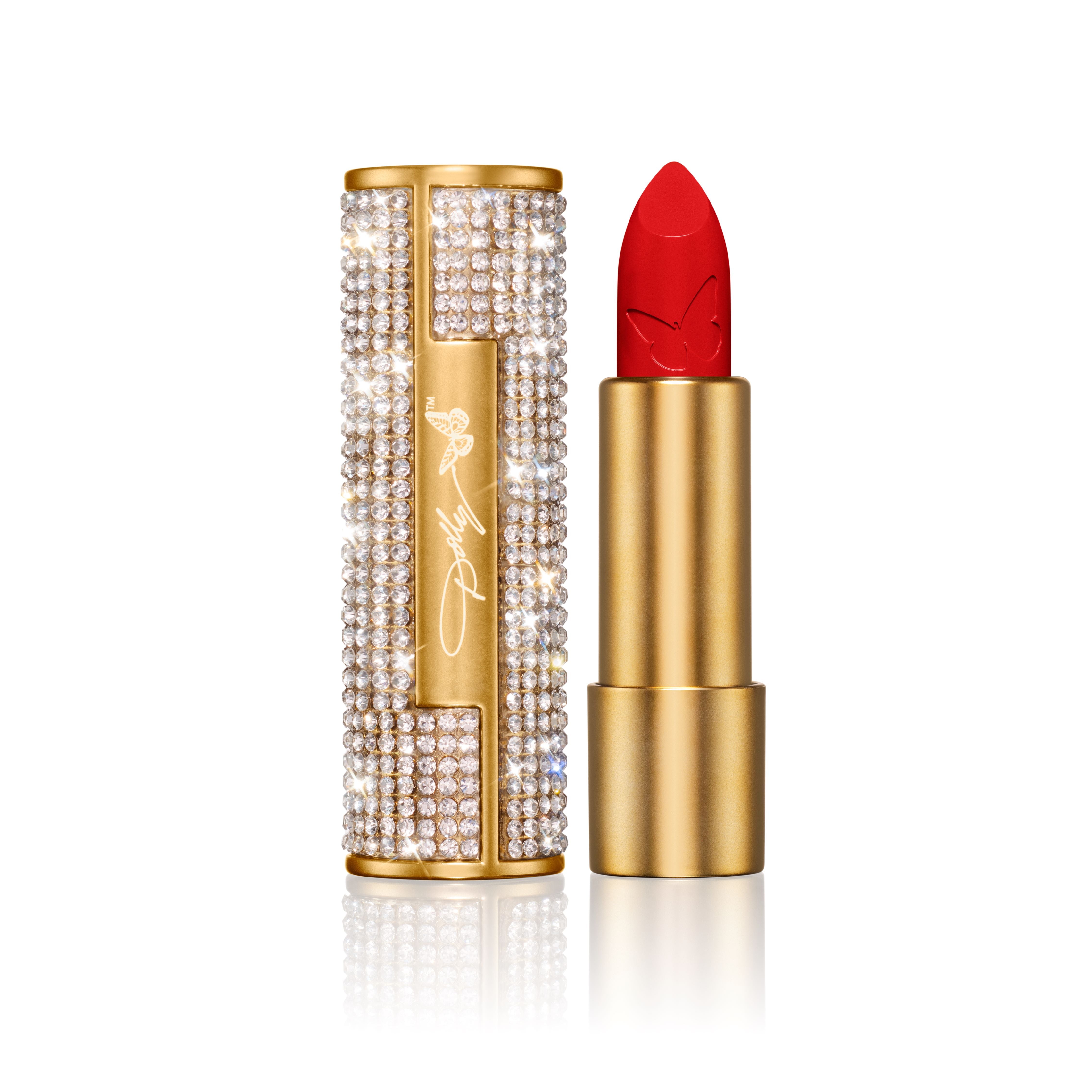 Dolly Parton Heaven’s Kiss Lipstick, Jolene Red, 1 ct