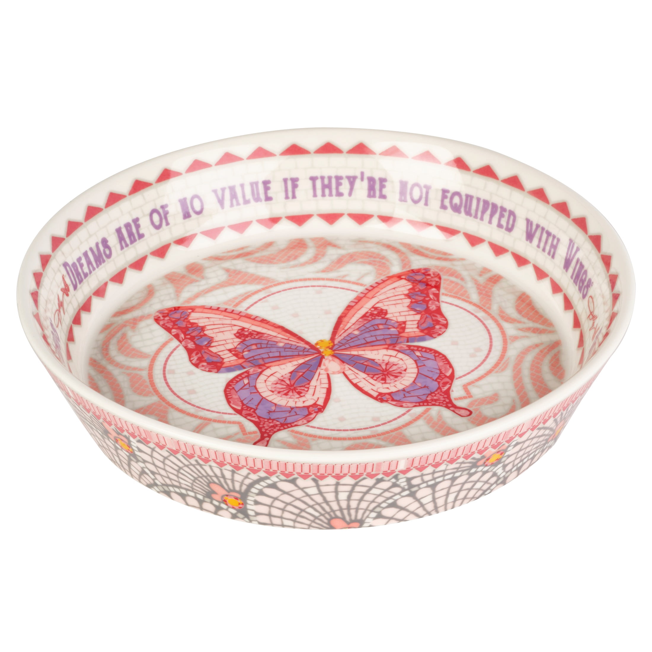 Dolly Parton Jeweled Mosaic 10in Stoneware Pie Dish