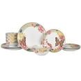 thumbnail image 1 of Dolly Parton Jeweled Mosaic 12pc Peach Butterfly Tableware Set, 1 of 7