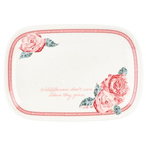 Dolly Parton Jeweled Mosaic 15in Tray Pink