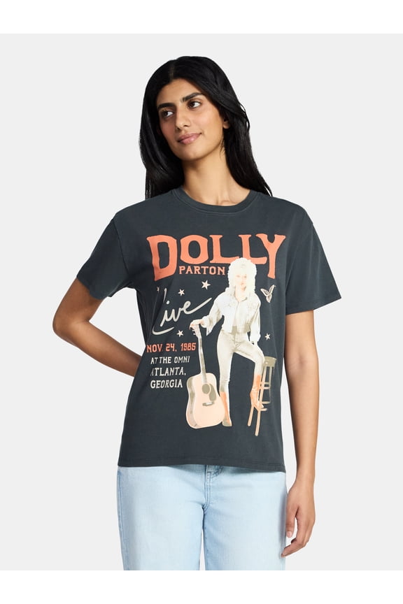 Women's Live Graphic Tee with Short Sleeves, Sizes XXS-XXL