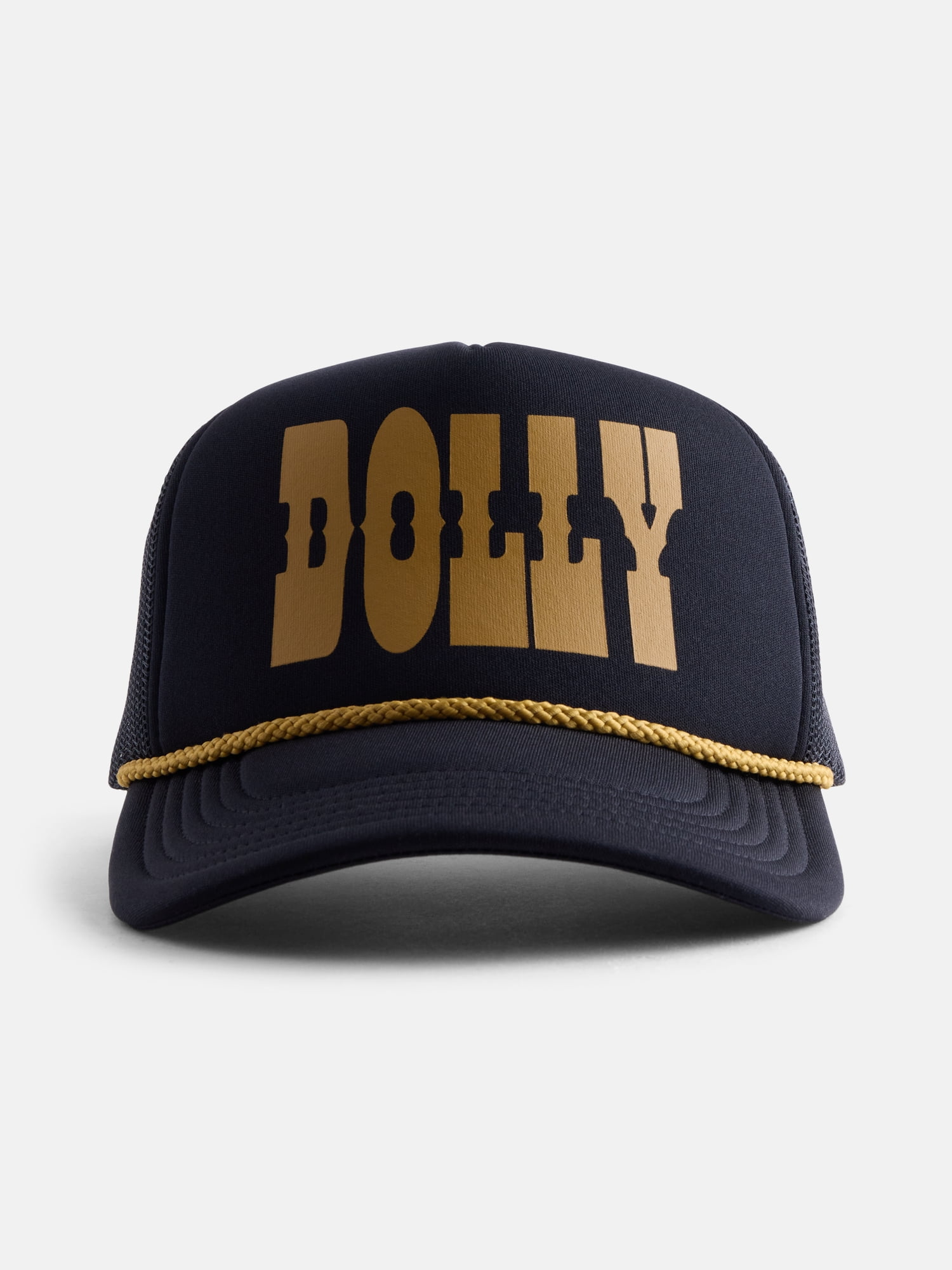 Dolly Parton Men's Print Foam Trucker Cap, Black
