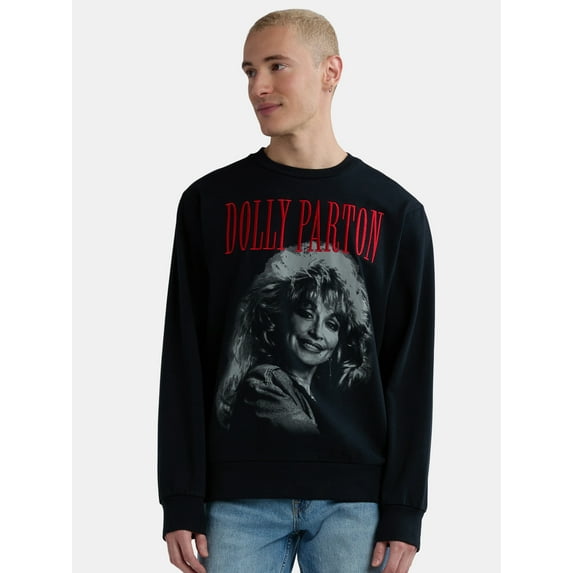 Dolly Parton Men's and Big Men's Graphic Sweatshirt, Sizes S-3XL