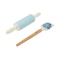 thumbnail interactive-video image 1 of Dolly Parton Mini Spatula and Rolling Pin Set, Blue, 1 of 11