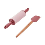 Dolly Parton Mini Spatula and Rolling Pin Set, Blush