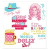 Dolly Parton Reusable Multi-Color Vinyl Stickers  Sheet of 6