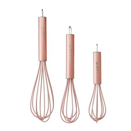 Dolly Parton Silicone Tipped Whisks, Blush (Set of 3)