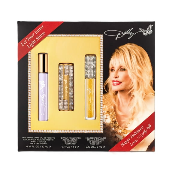 Dolly Parton Travel Spray + Cosmetics Smoky Mountain set
