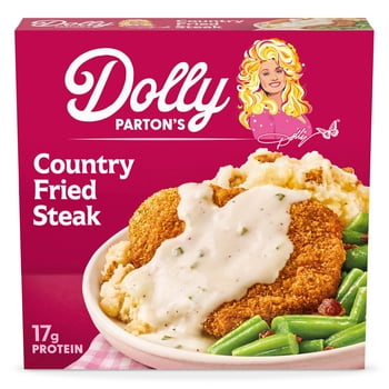 Dolly Parton's Country Fried Steak With Mashed Potatoes, Green Beans, With Bacon, 12 oz. (frozen)