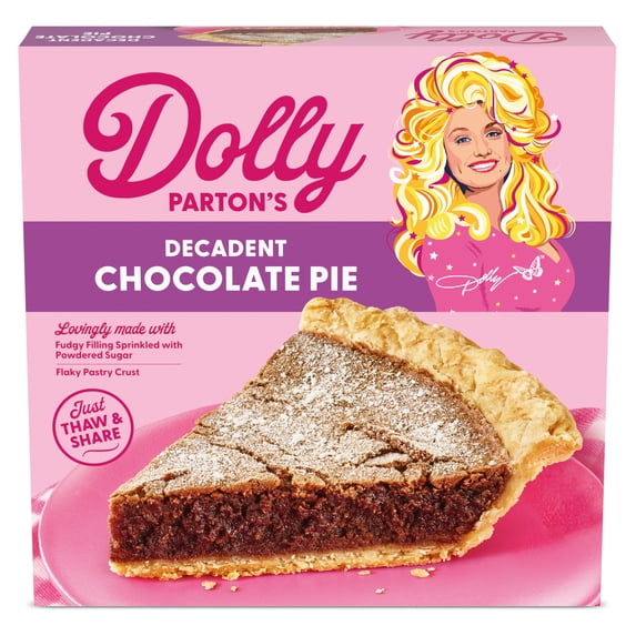 Dolly Parton's Decadent Chocolate Pie, Thaw-and-Serve (Frozen) 21.6 oz.