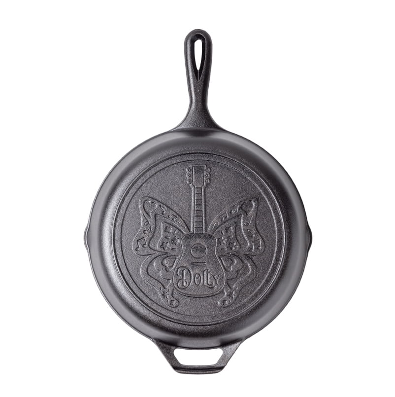Dolly Parton x Lodge Cast Iron 10.25”Seasoned Skillet, Butterfly - Walmart.com