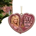 thumbnail image 1 of Dolly Pink Ornament, Acrylic Christmas Tree & Car Hanging Decoration, Glitter Country Music Fan Gift, Sparkling Pink Charm Ornament for Fans, 1 of 7