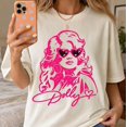 thumbnail image 1 of Dolly Shirt, Retro Country Music Tee, Pink Cowgirl Graphic Shirt, Vintage Dolly Graphic Tee, Western Fan Gift, 1 of 4